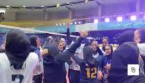 جشن قهرمانی پیکان در لیگ برتر والیبال زنان