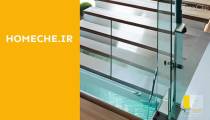 نرده شیشه ای و هندریل شیشه ای هومچه