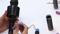 آموزش تعویض باتری میکروفن اسپیکر WS-858