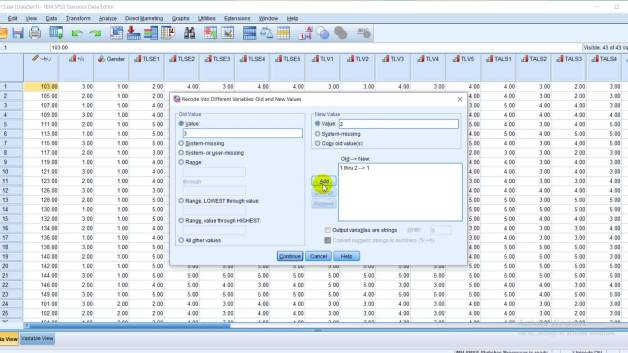 کدگذاری مجدد در SPSS