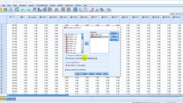 ضریب همبستگی اسپیرمن در spss