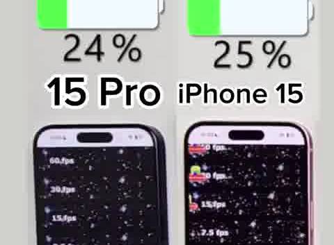 مقایسه باتری آیفون 5 و 15 پرو