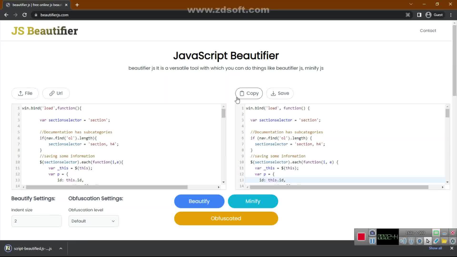 معرفی سایتی برای خوشگل تر کردن و تمیز کد زدن در جاوااسکریپت طراحی وب