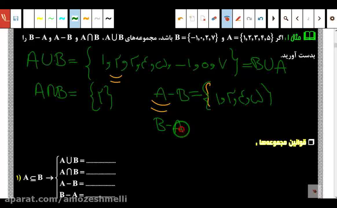 آموزش کامل ریاضی دهم