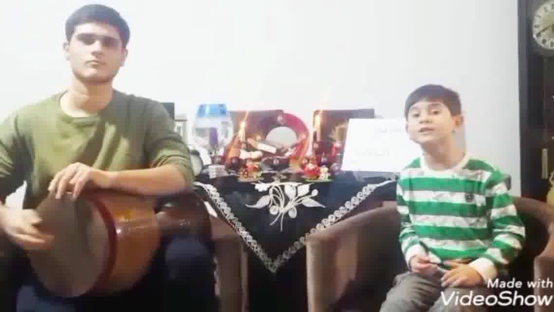 امیرسام شفیعی اجرای آهنگ کرونا با نوازندگی امیرپارسا شفیعی
