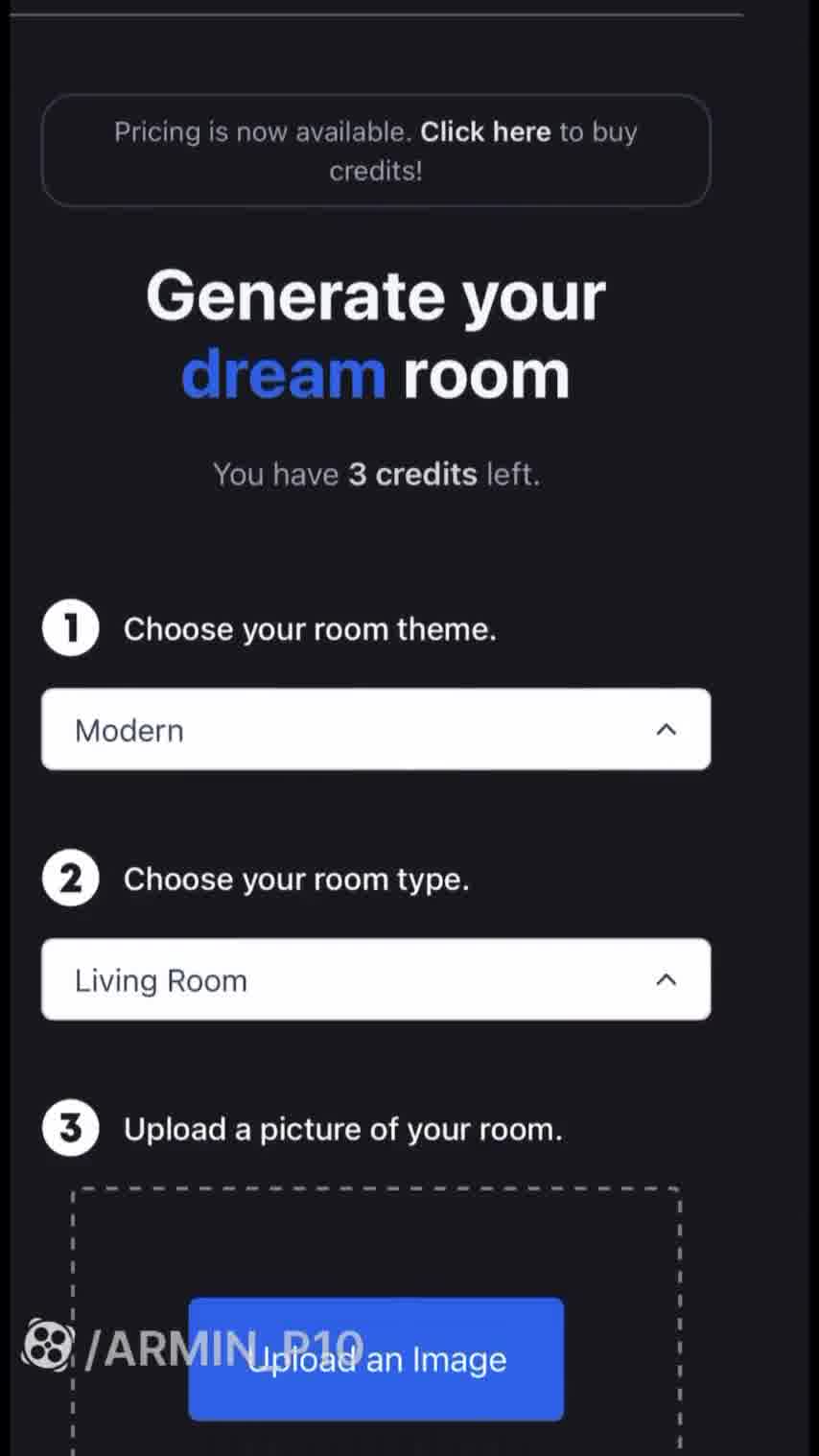 معرفی سایت برای طراحی داخلی خانه با هوش مصنوعی