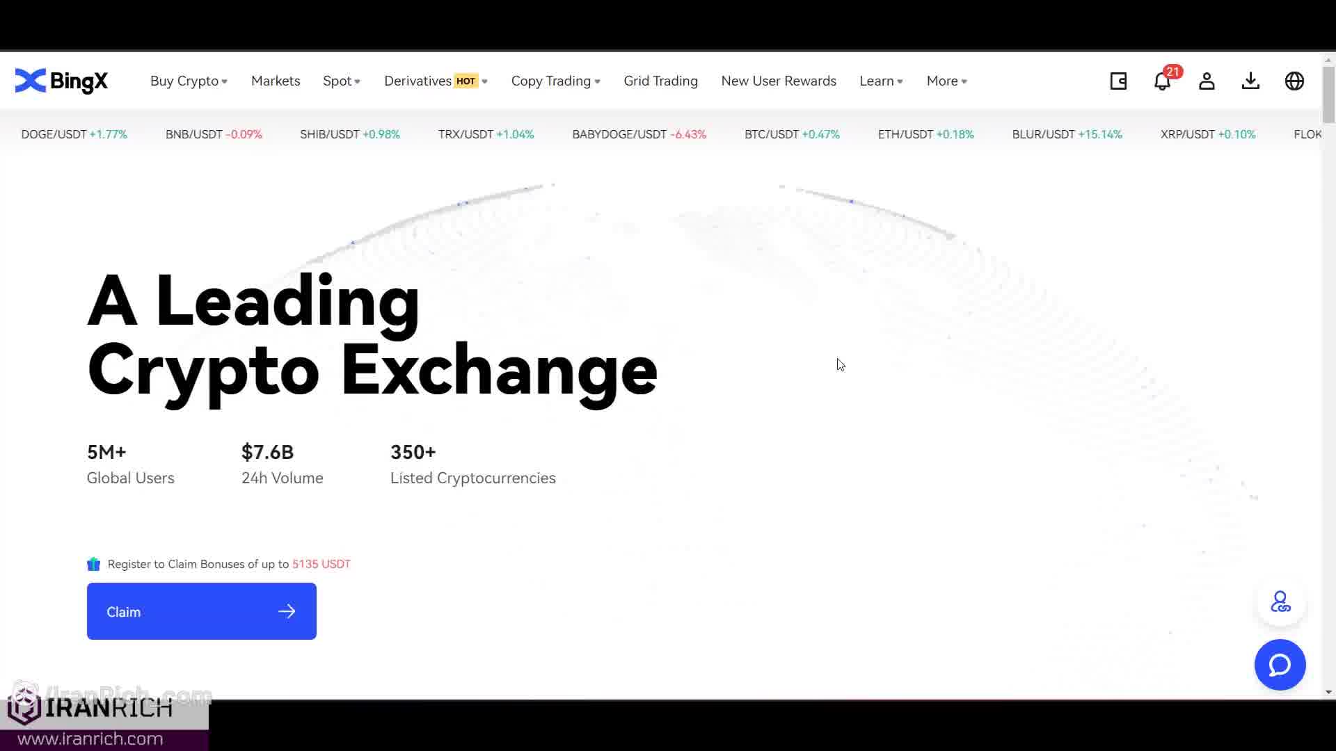 آموزش بخش Copy Trading صرافی BingX