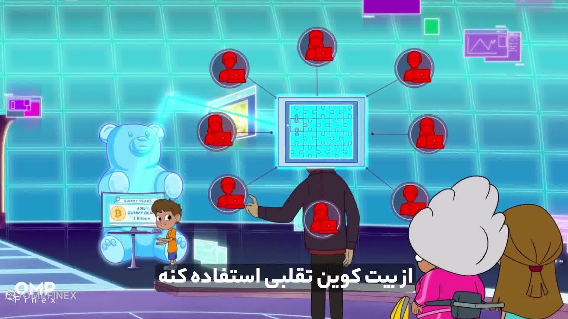 آموزش مفهوم بیت کوین به کودکان | او ام پی فینکس