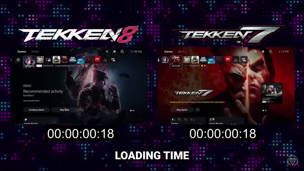 گیم پلی و مقایسه گرافیک تکن 8  و تکن 7