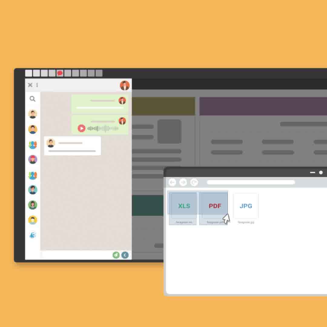 امکان CopyPaste فایل‌ها و تصاویر از Clipboard در چت سازمانی اتوماسیون فراگستر