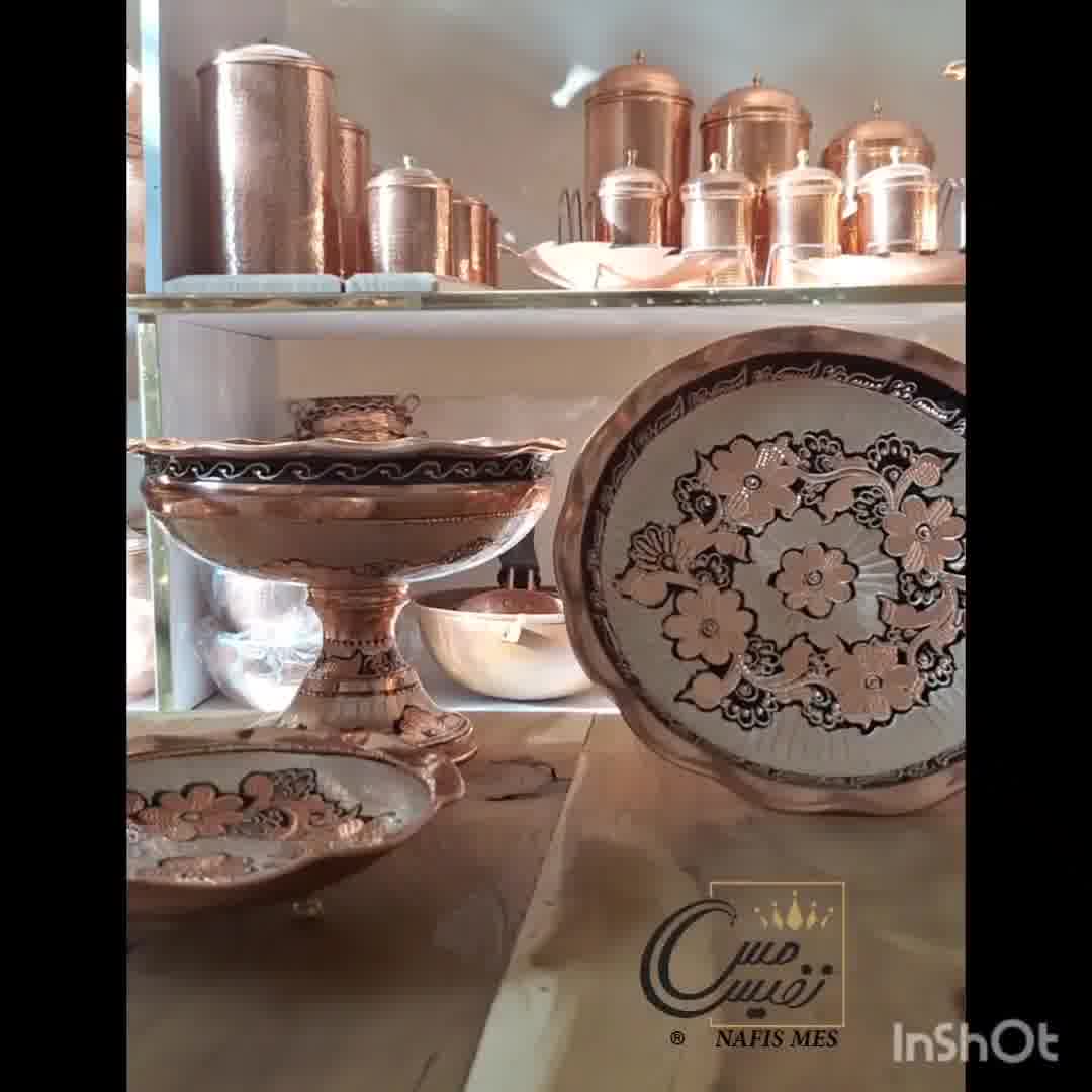 معرفی ظروف نقره کوب نفیس مس