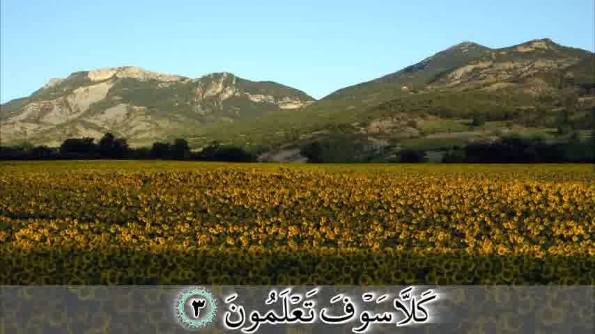 سوره تکاثر - ترجمه صوتی و تصویری ۱۱۴ سوره قرآن مهر